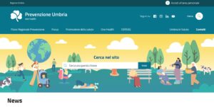 immagine homepage del portale Prevenzione della Regione Umbria 
