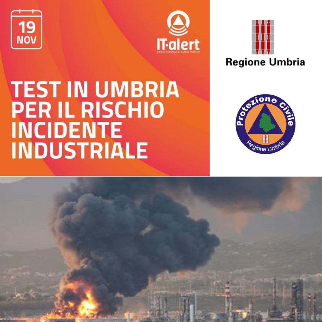 Locandina esercitazione IT ALert rischio industriale 4537