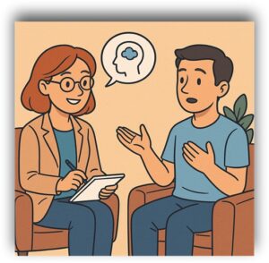 Immagine che rappresenta il spporto psicologico offerto al paziente